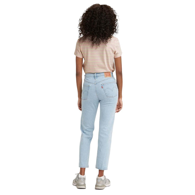 Light Blue - Back - Levis Womens-Ladies 501 Crop Jeans