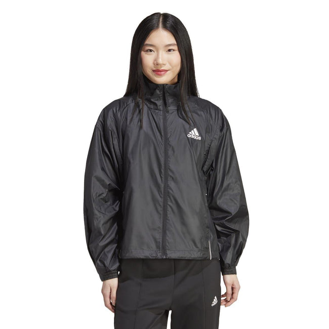 Black - Pack Shot - Adidas Womens-Ladies Traveer WIND RDY Windbreaker