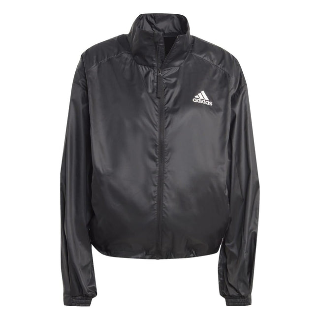 Black - Front - Adidas Womens-Ladies Traveer WIND RDY Windbreaker