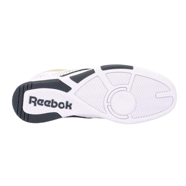White-Gold - Pack Shot - Reebok Unisex Adult BB 4000 II Leather Trainers