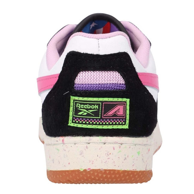 Black-Pink - Back - Reebok Unisex Adult BB 4000 II Leather Trainers