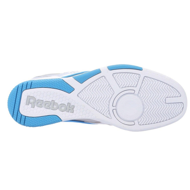 Silver-Blue - Pack Shot - Reebok Unisex Adult BB 4000 II Leather Trainers