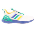 White-Green-Blue-Yellow - Side - Adidas Childrens-Kids Rapida Sport Trainers