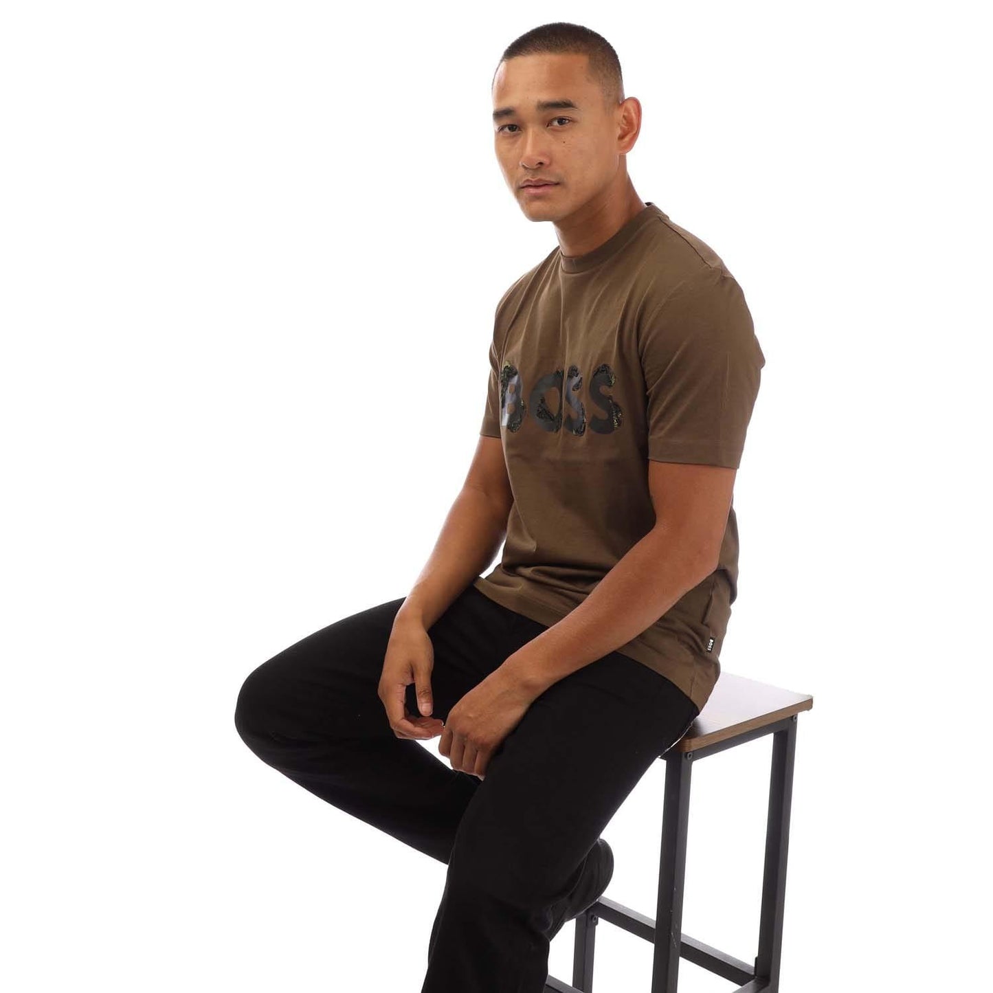Green - Lifestyle - Boss Mens Tiburt 42 T-Shirt