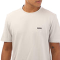 Grey - Side - Boss Mens Taddy Pique T-Shirt