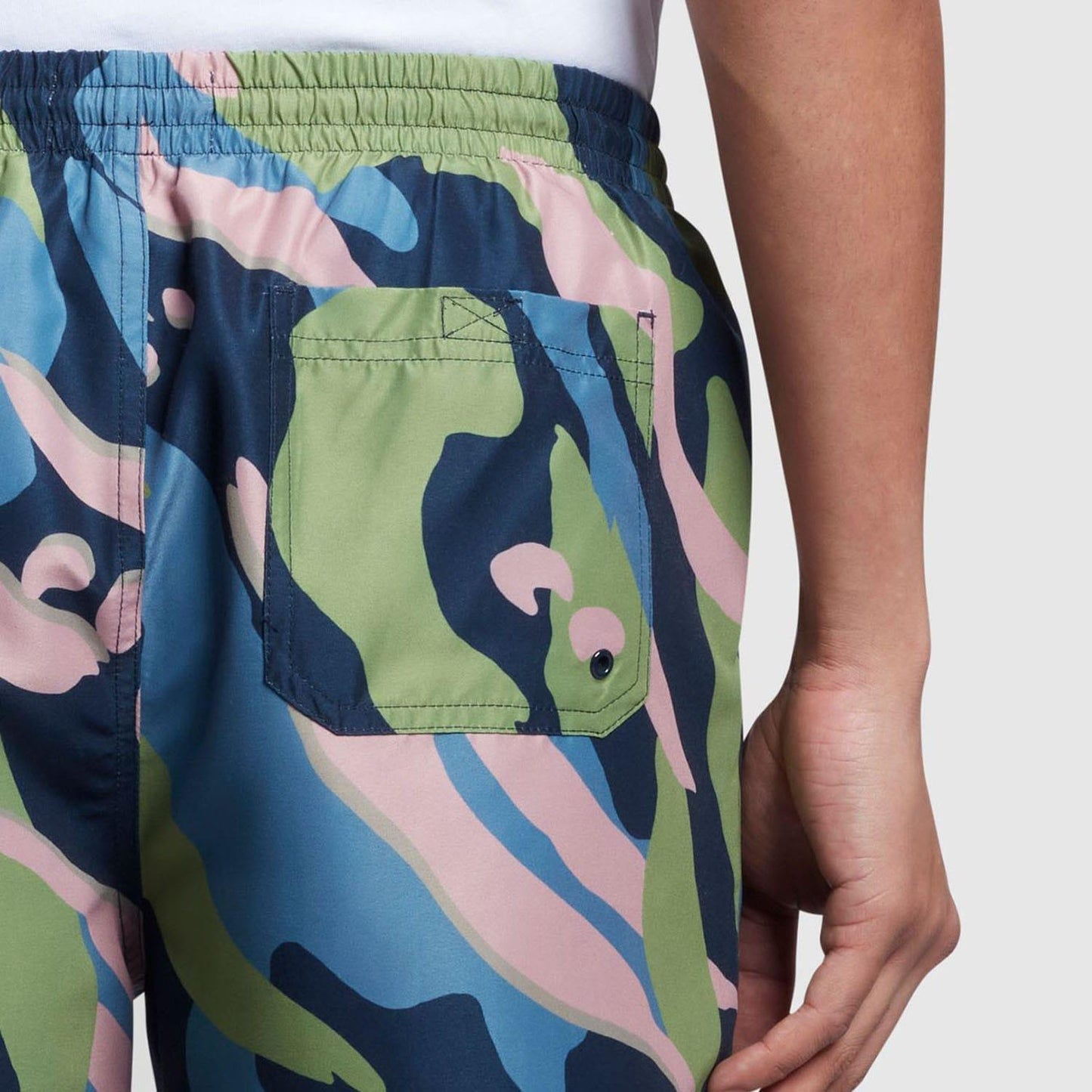 Navy - Side - Farah Mens Colbert Swim Shorts
