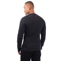 Black - Back - Adidas Mens Techfit 3 Stripes Long-Sleeved Training Top