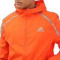 Orange - Side - Adidas Mens Marathon Jacket