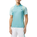Light Blue - Side - Lacoste Mens Recycled Polyester Tennis Polo Shirt