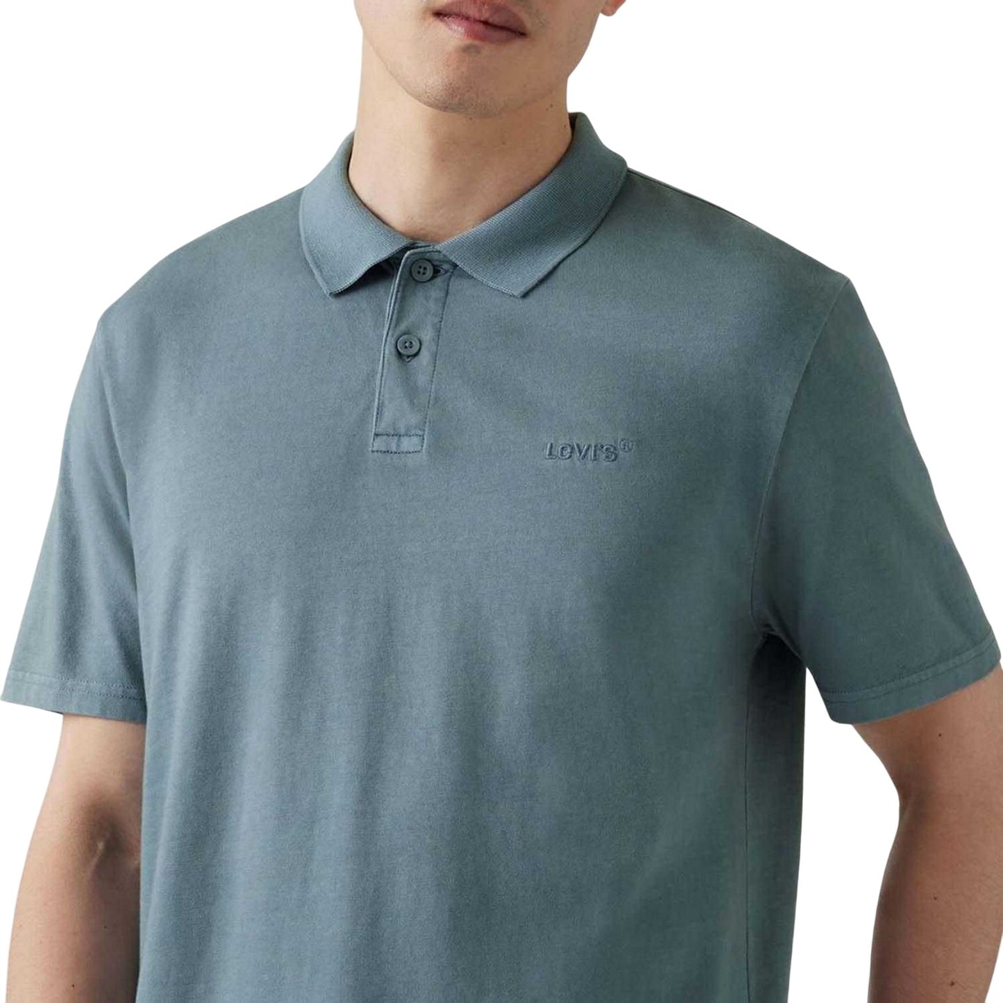 Blue - Pack Shot - Levis Mens Authentic Polo Shirt