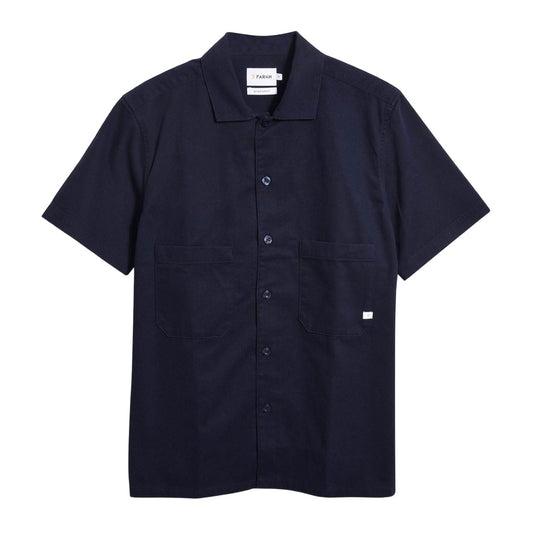 Navy - Front - Farah Mens Rodney Shirt