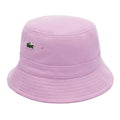 Pink - Side - Lacoste Logo Pique Bucket Hat