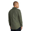 Dark Green - Back - Farah Mens Brewer Slim Shirt