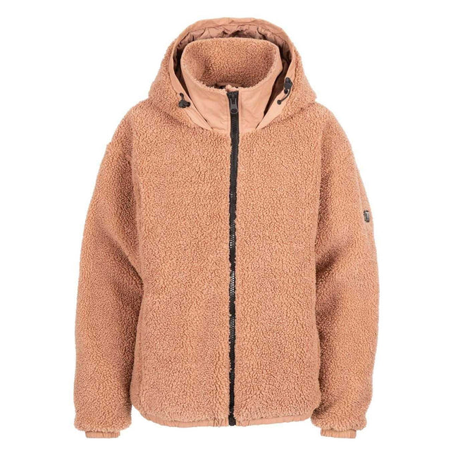 Pink - Front - Trespass Womens-Ladies Burly Sherpa Fleece Jacket