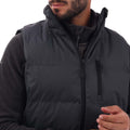 Grey - Side - Trespass Unisex Adult Karthy Padded Gilet