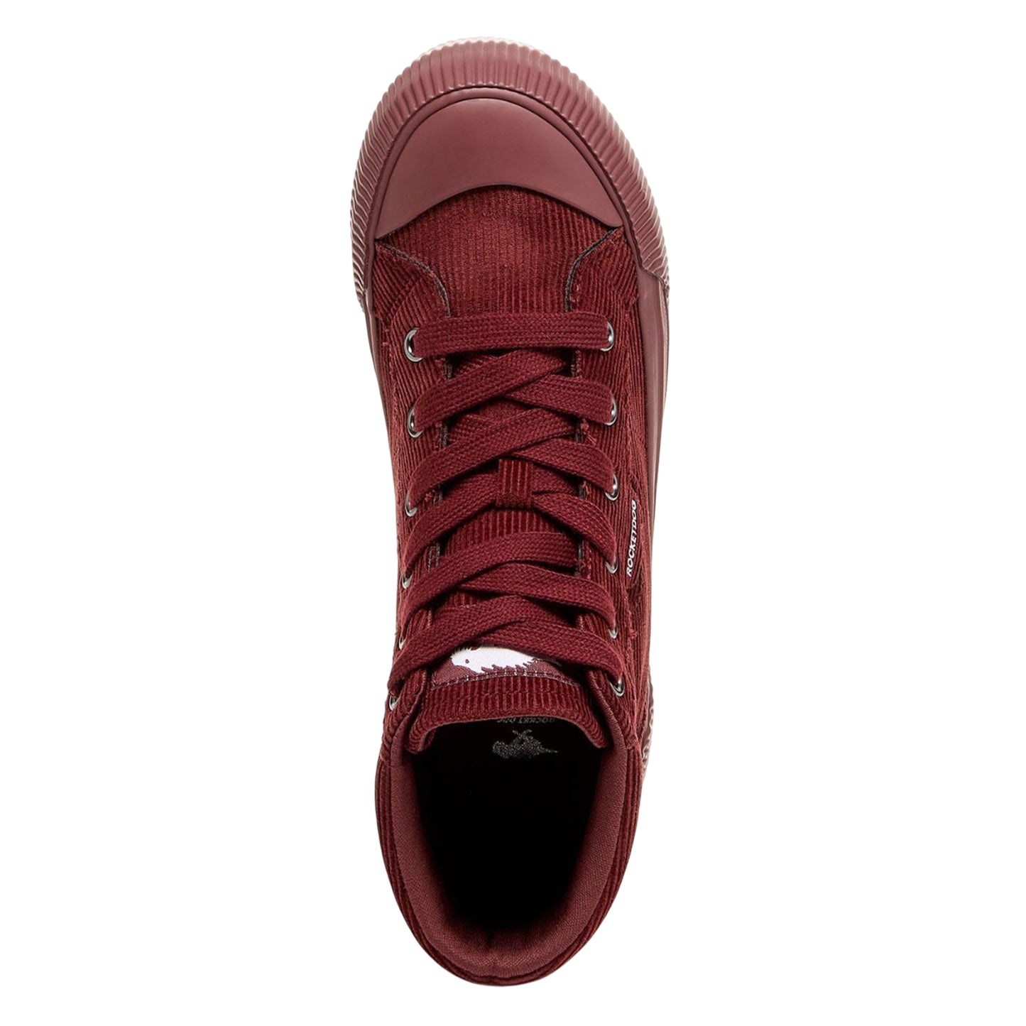 Rust - Close up - Rocket Dog Womens-Ladies Corduroy High-top Trainers