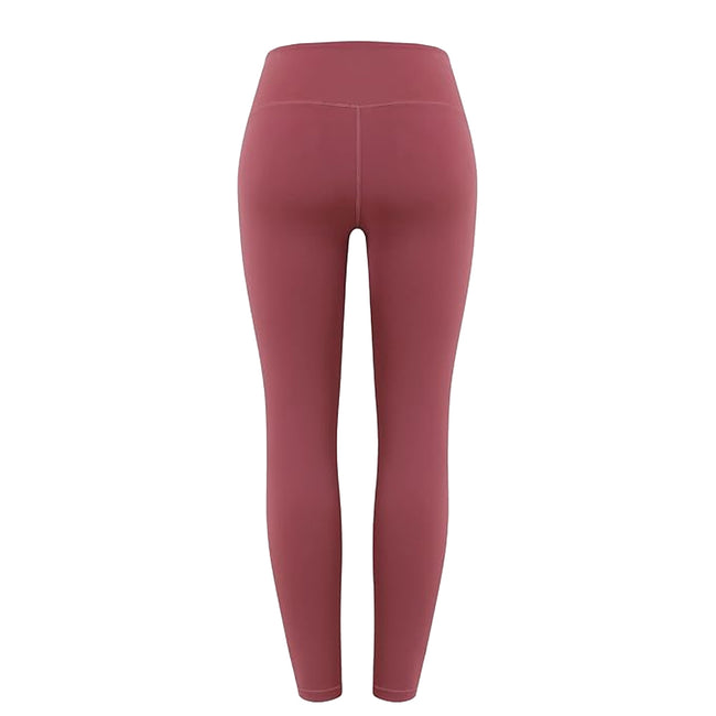 Red - Back - Adidas Womens-Ladies Yoga 7-8 Leggings