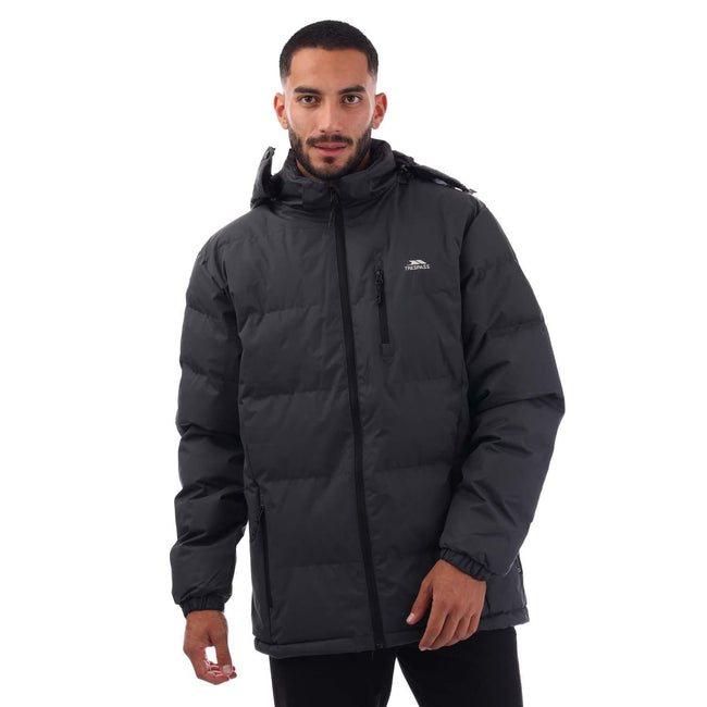 Grey - Front - Trespass Mens Locked Padded Jacket