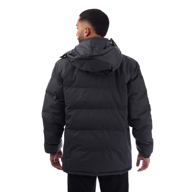 Grey - Back - Trespass Mens Locked Padded Jacket