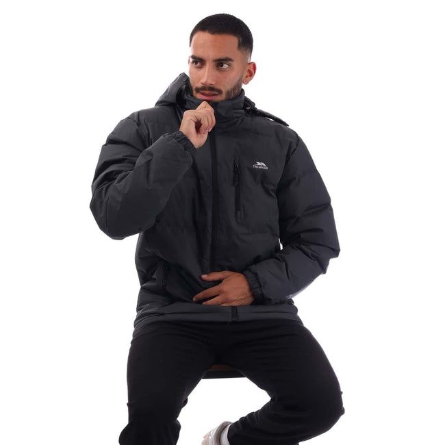 Grey - Lifestyle - Trespass Mens Locked Padded Jacket