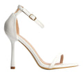 White - Back - Where´s That From Womens-Ladies Strappy Stiletto Heel Sandals