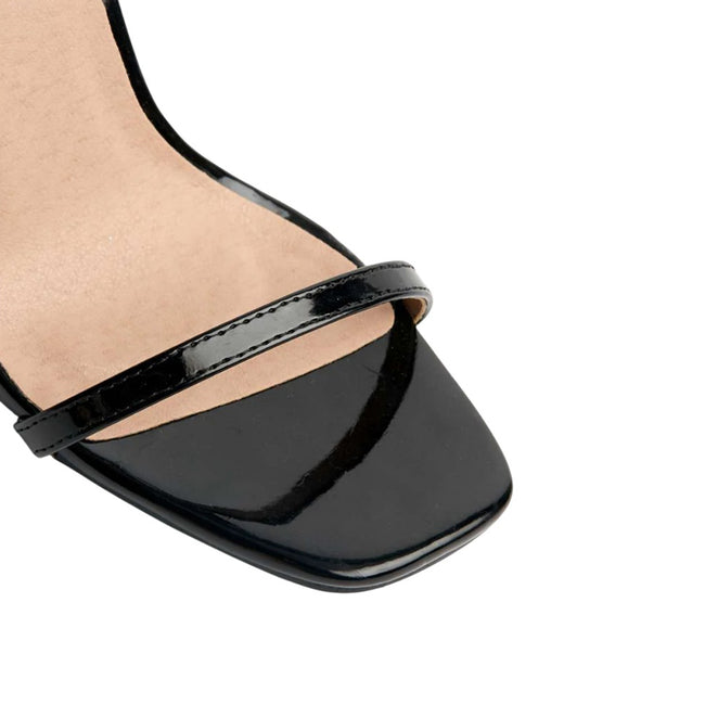 Black - Side - Where´s That From Womens-Ladies Strappy Stiletto Heel Sandals