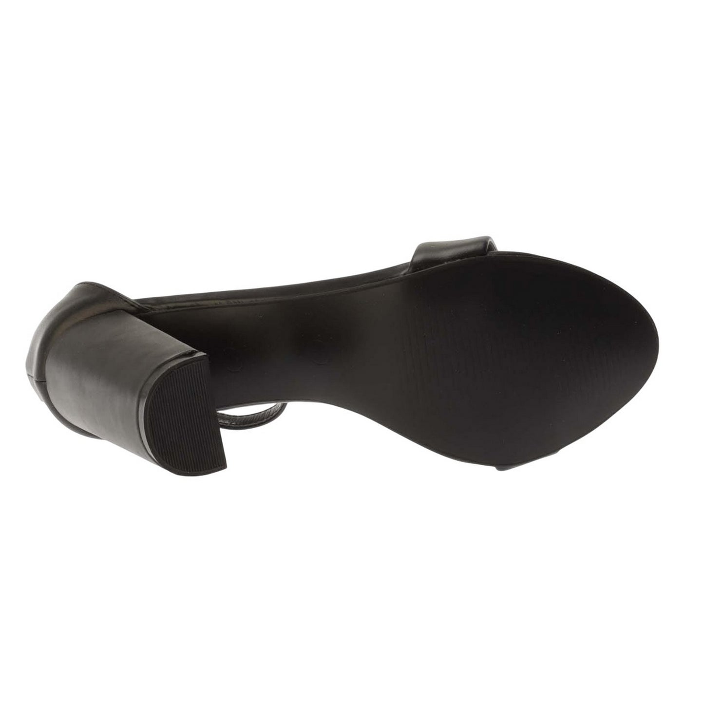 Black - Pack Shot - Where´s That From Womens-Ladies Barely There Strappy Block Heel Sandals