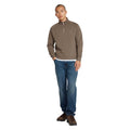 Grey - Side - Farah Mens Jim Quarter Zip Sweatshirt