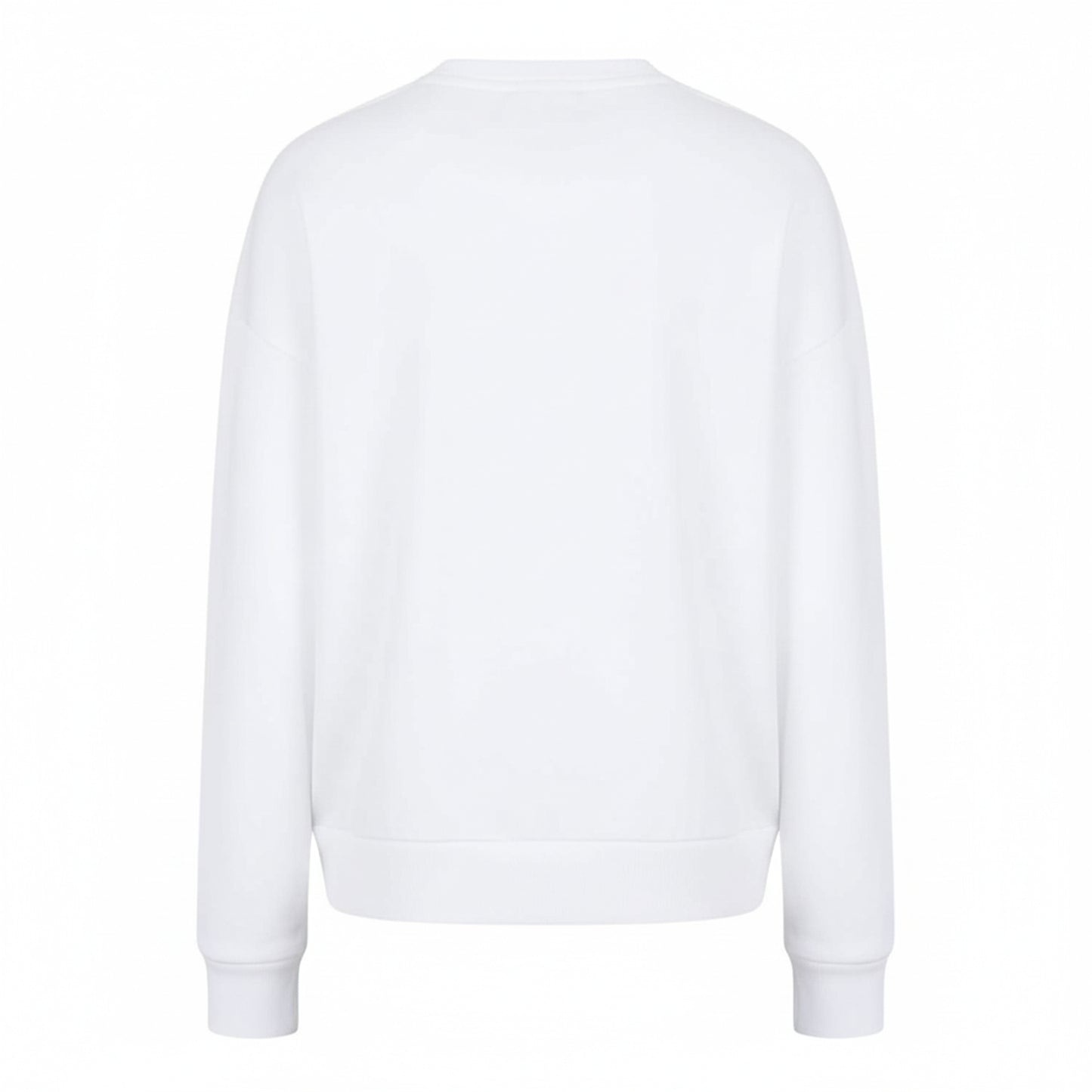 White - Back - Armani Exchange Womens-Ladies Crew Neck Sweatshirt