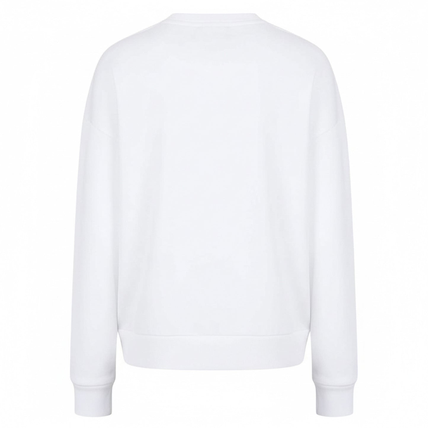 White - Back - Armani Exchange Womens-Ladies Crew Neck Sweatshirt