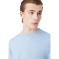 Blue - Side - Armani Exchange Mens Crew Neck Sweatshirt