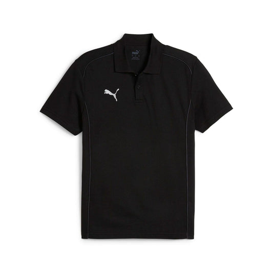 Black - Front - Puma Mens TeamFINAL Casuals Polo Shirt