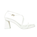 White - Front - Where´s That From Womens-Ladies Strappy Square Toe Block Heel Sandals