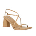 Brown - Front - Where´s That From Womens-Ladies Strappy Square Toe Block Heel Sandals