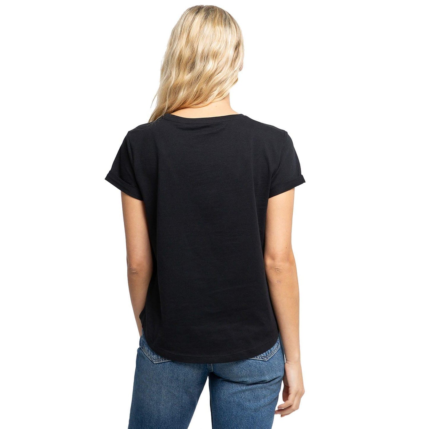 Black - Back - Sesame Street Womens-Ladies Logo T-Shirt