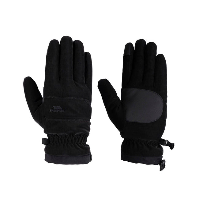 Black - Front - Trespass Unisex Adult Tista Ski Gloves
