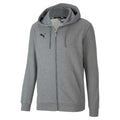 Grey - Front - Puma Mens TeamGoal 23 Casuals Hooded Jacket