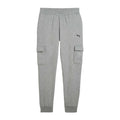 Grey - Front - Puma Mens Fleece Small Logo Cargo Trousers