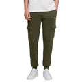 Olive - Front - Puma Mens Fleece Small Logo Cargo Trousers