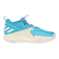 Blue - Side - Adidas Mens Dame Basketball Shoes