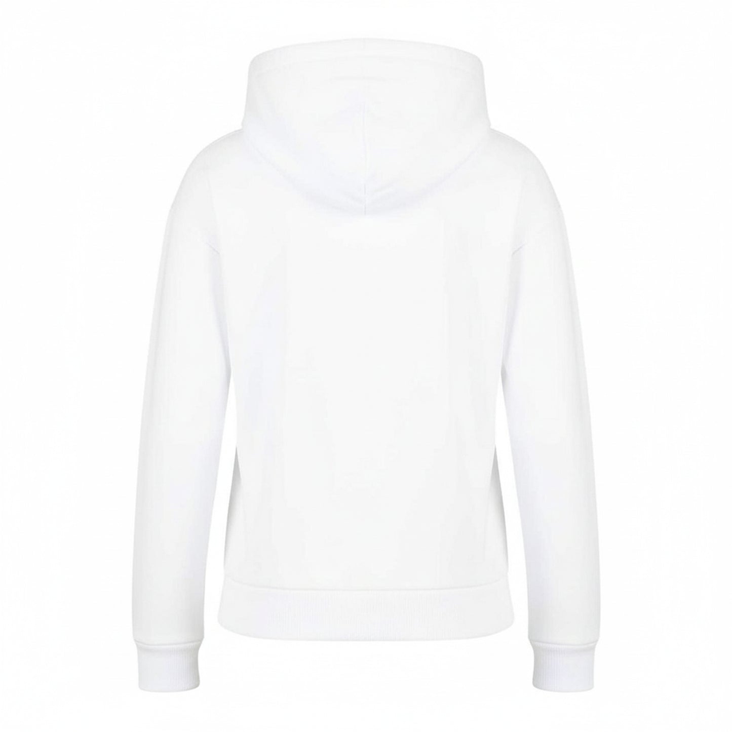 White - Back - Armani Exchange Womens-Ladies Full Zip Hoodie
