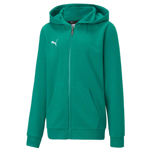 Green - Front - Puma Mens TeamGoal 23 Casuals Hooded Jacket