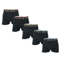 Black - Front - Nicce Mens Foxwell Boxer Shorts (Pack of 5)