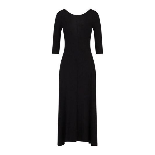 Black - Front - Armani Exchange Womens-Ladies Dress