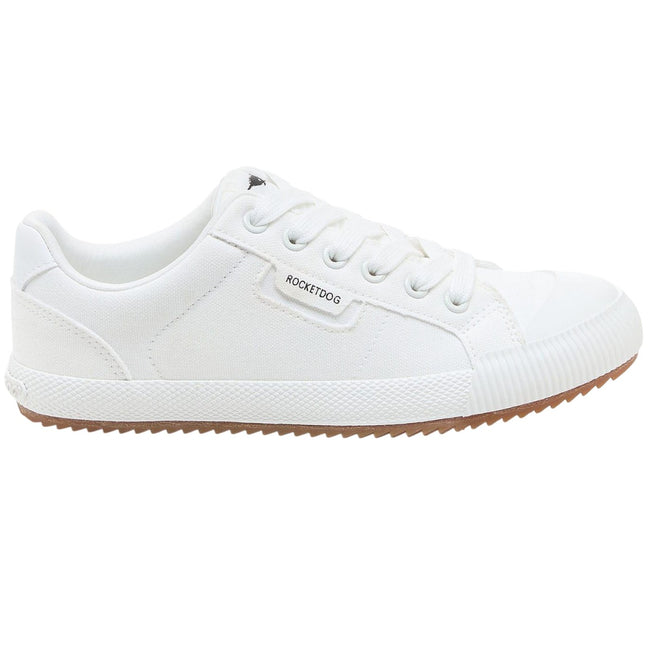 White - Side - Rocket Dog Womens-Ladies Cheery Canvas Low Pumps