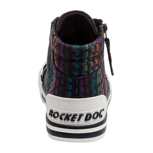 Black - Back - Rocket Dog Womens-Ladies Jazzin Hi Canvas Pumps