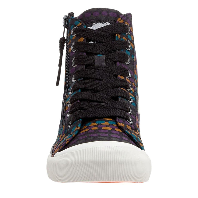 Black - Close up - Rocket Dog Womens-Ladies Jazzin Hi Canvas Pumps