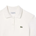 Cream - Back - Lacoste Womens-Ladies Terrycloth Slim Polo Shirt