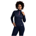 Navy - Side - Trespass Womens-Ladies Fairford Fleece Top