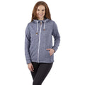 Navy - Side - Trespass Womens-Ladies Kari Fleece Jacket